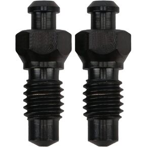 2Pcs Disc Brake Bleeder Screw, M6 High Strength Disc Brake Bleeder Screw Titanium Alloy Rust Resistance Oil Disc Exhaust Screws(Black)