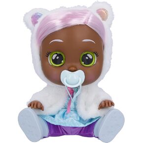 Cry Babies Dressy Dotty - 12" Baby Doll | Blue Overalls, Dalmatian Themed Hoodie with Animal Ears, Amazon Exclusive