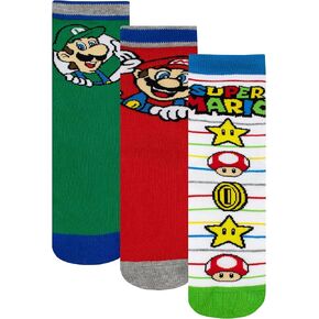 Super Mario socks | Ankle Socks | Mario Game Socks | Boys Socks