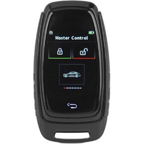 Car Keyless Entry LCD Automatic Lifting Window Function for One Button Start Car (Black)