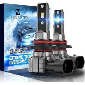H11 Bulbs, H11 H9 H8 Fog Light 300% Brightness 1:1 Mini Size 6500K Xenon White Fanless Wireless Bulbs for Car (Pack of 2)
