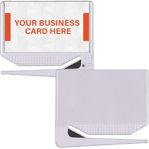 Uncommon Desks Business Card Letter Openers - (25 Pack) (White) Professional Letter Openers with Business Card Insert, Perfect Promotional Item for Business
