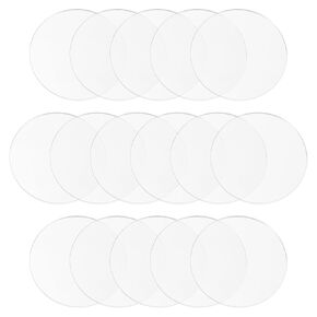 PATIKIL 1.4" Acrylic Circles, 30Pcs 0.12" Thickness Round Acrylic Sheets Acrylic Circle Blanks Cake Disc Panel for Sign DIY Craft Project, Paintings, Picture Frame, Table Top, Clear