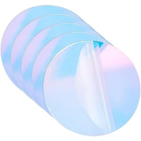 UNICRAFTALE 5pcs Clear Acrylic Circle Sheet 5.9" Acrylic Round Disc Acrylic Circle Blank Plastic Disc Colorful Transparent Acrylic Panel for Picture Frame Painting DIY Crafts Supplie