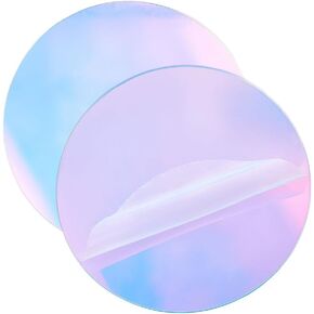 UNICRAFTALE 2pcs Clear Circle Acrylic Plates 7.87" Round Acrylic Blanks Acrylic Discs Sheet Colorful Transparent Acrylic Panel for Picture Frame Painting Art Project DIY Crafts Supplie