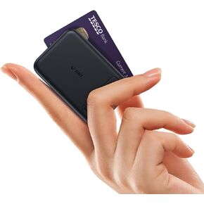 EMNT Mini Magnetic Portable Charger for iPhone,5200mAh Power Bank with Built-in Cable/Metal Stand, Battery Pack Compatible with iPhone 14/13/12/11 Pro/Max/X/8/7/6 etc, Non-Wireless Charging