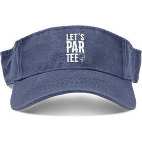 Let's par tee Funny Golf Hats Visor Hat for Adult Ponytail Hat Uv Protection Baseball Caps