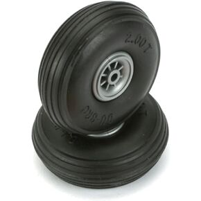 Du-Bro 350T 3-1/2" Diameter Treaded Surface Wheel (2-Pack)