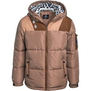 Volcom Boys' Winter Jacket - Cozy Printed Sherpa-Lined Hooded Quilted Jacket - Insulated Puffer Jackets for Boys (Sizes:4-20)