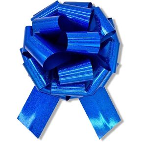 1Pcs 14 Inch Giant Large Pull Bow Big Bow,Great Gift Bows for appliances,Bikes,Table Decorations and Party Events (Blue)