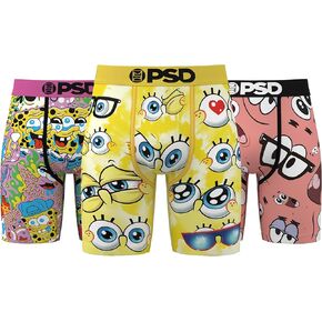 PSD Men's Spongebob Squarepants Boxer Briefs - Breathable and Supportive Men's Underwear with Moisture-Wicking Fabric
