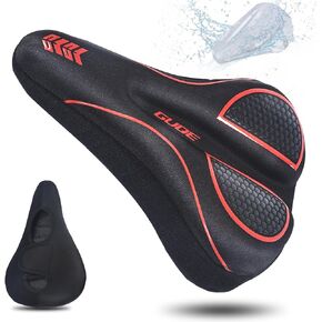 Bike Seat Cushion for Women &Men Comfort Soft Silicone Gel Padded Bike Seat Cover for Indoor &Outdoor Bicycle Saddles GUQE Adjustable Velcro Secure Silver Bicycle Seat Cover Fit for Peloton Spin Bike in Saudi Arabia