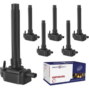6PCS Ignition Coil Pack UF648 C1791 Replacement for Jeep Grand Cherokee Wrangler Dodge Avenge Challenger Charger Durango RAM 1500 Chrysler Town & Country VW Routan 3.6L V6 2011-2016 Black