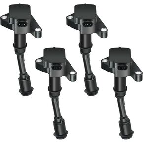 MAS Set of 4 Ignition Coils Pack Compatible with 2017-2019 Escape 1.5 L4 2014-2020 Fusion 1.5 L4 Turbocharged Replacement for UF735 C1848 E1235