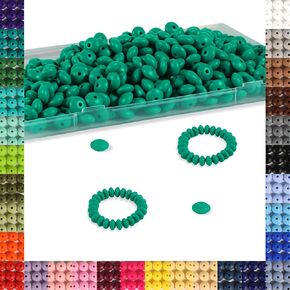 360Pcs Silicone Lentil Beads, 30 Colors 12mm Silicone Beads for Keychain Making Focal Beads Silicone Beads Bulk for Bracelet Necklace Making and Silicone Spacer Beads for Pens