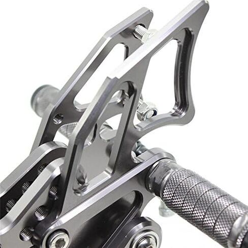 FXCNC CNC Billet Motorcycle Rearset Foot Pegs مجموعة خلفية مساند للقدمين قابلة للتعديل بالكامل لوحات قدم متوافقة مع YZF R25 R3 2014-2021، MT-25 MT-03 MT25 MT03 2015-2021 in Kuwait