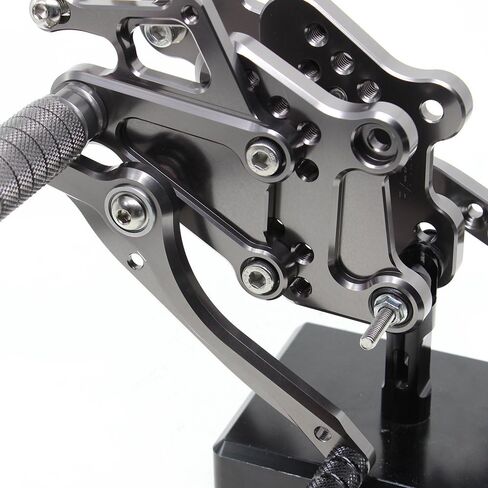 FXCNC CNC Billet Motorcycle Rearset Foot Pegs مجموعة خلفية مساند للقدمين قابلة للتعديل بالكامل لوحات قدم متوافقة مع YZF R25 R3 2014-2021، MT-25 MT-03 MT25 MT03 2015-2021 in Kuwait
