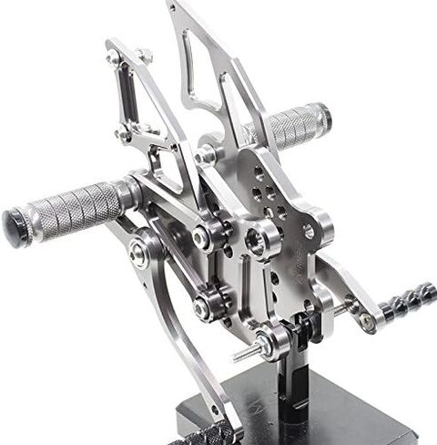 FXCNC CNC Billet Motorcycle Rearset Foot Pegs مجموعة خلفية مساند للقدمين قابلة للتعديل بالكامل لوحات قدم متوافقة مع YZF R25 R3 2014-2021، MT-25 MT-03 MT25 MT03 2015-2021 in Kuwait