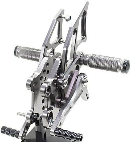 FXCNC CNC Billet Motorcycle Rearset Foot Pegs مجموعة خلفية مساند للقدمين قابلة للتعديل بالكامل لوحات قدم متوافقة مع YZF R25 R3 2014-2021، MT-25 MT-03 MT25 MT03 2015-2021 in Kuwait