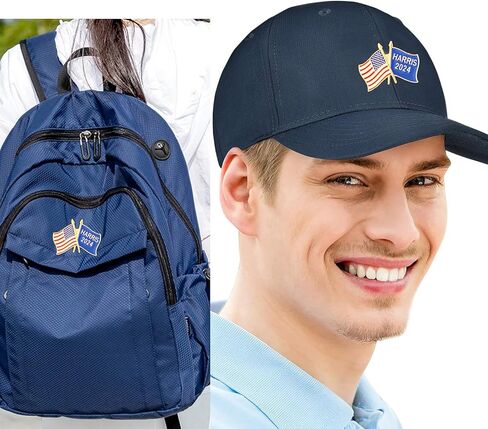 كامالا هاريس بروش 2024 حملة الانتخابات الرئاسية الأمريكية العلم دبابيس التلبيب تذكارية in Kuwait