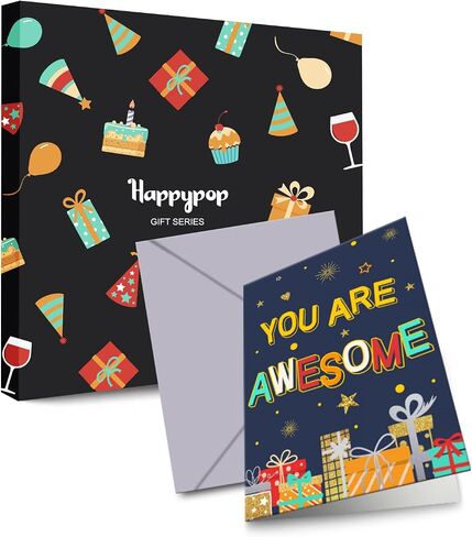 HAPPYPOP 10 Year Old Birthday Gifts Ideas for Boys - Socks for Kids Age 10, 2014 Birthday Gifts for Tween Girls, Happy Birthday Gift Box with Greeting Card in Saudi Arabia
