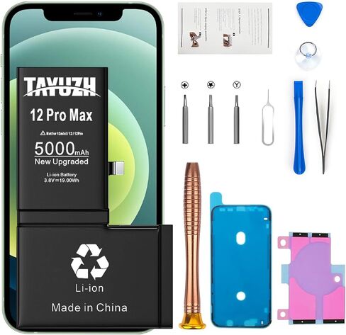 TAYUZH [5000mAh] Battery for iPhone Xs Ultra High Capacity Replacement Battery for iPhone Xs A1920, A2097, A2098, A2100 with Professional Repair Tool Kit and Instruction in Kuwait