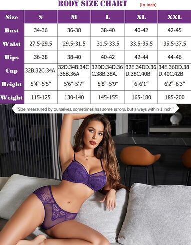 Avidlove Womens Lingerie Sexy Floral Lace Bra and Panty Sets 2 Piece Mini Babydoll in Saudi Arabia