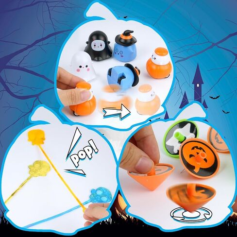 154pcs Halloween Party Toys Assortment for Kids, Halloween Stuff Bulk Goodies Toys for Party Supplies, Halloween Treats Non Candy Gifts School Classroom Carnival Prizes, Treasure Box Toy Chest in Saudi Arabia