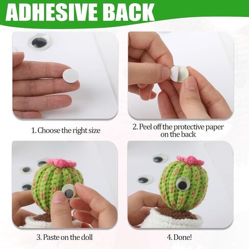 100pcs Glow in The Dark Wiggle Googly Eyes Self Adhesive Luminous Googly Eyes 6mm to 35mm Plastic Green Sticker Eyes for DIY Crafts Scrapbooking Decoration (10/15/20/25mm) in Kuwait