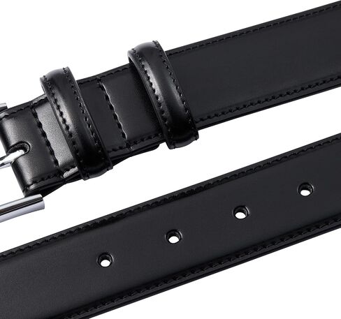Men's Dress Belt, 1.38" Wide Genuine Leather Casual Belt with Classic Buckle, Packed in Gift Box in Saudi Arabia