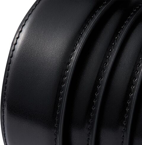 Men's Dress Belt, 1.38" Wide Genuine Leather Casual Belt with Classic Buckle, Packed in Gift Box in Saudi Arabia