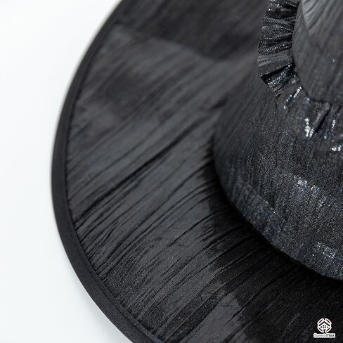 SWEET MAX Black Witch Hat Wizard Hat Wide Brim Top Hat Cosplay Costume Accessories Halloween Party Favors Women Men Large 2024 in Kuwait