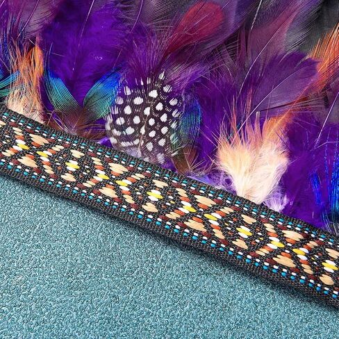 CAKURE Feather Headband Crown Indian Feathers Headdress Headpiece Fascinator Carnival Halloween Costume Hair Accessories in Saudi Arabia
