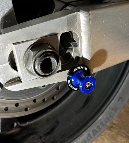 Pack of 2 Motorcycle Swing Arm Spools For Suzuki GSXR 1000 GSXR600 GSXR750 GSX-R 125 150 GSXR 600 750 GSX-R750 GSX-R1000, M8 Swingarm Slider Stand Paddock (Blue) in Saudi Arabia