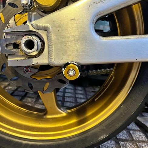 Pack of 2 Motorcycle Swing Arm Spools For Suzuki GSXR 1000 GSXR600 GSXR750 GSX-R 125 150 GSXR 600 750 GSX-R750 GSX-R1000, M8 Swingarm Slider Stand Paddock (Blue) in Saudi Arabia