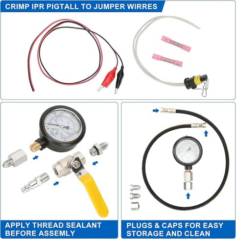 مجموعة أدوات اختبار الضغط العالي وتسرب الهواء من Hpop متوافقة مع 1994-2007 Ford F250 F350 6.0L & 7.3L Powerstroke in Kuwait