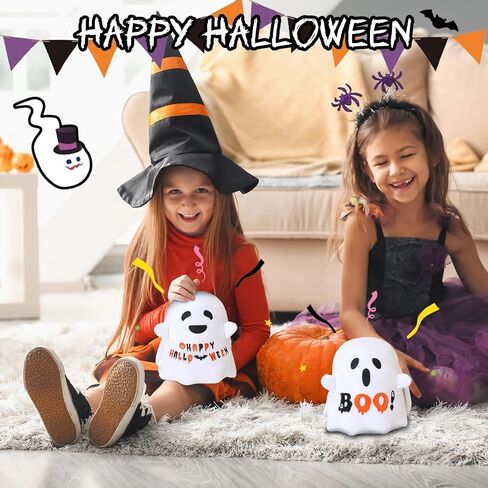 Halloween Ghost Plush Reversible Ghost Plushie - Angry + Scared - Cute Sensory Ghost Stuffed Animals Home Decor for Boys and Girls(Boo Ghost,10 Inch) in Kuwait