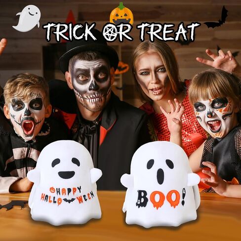 Halloween Ghost Plush Reversible Ghost Plushie - Angry + Scared - Cute Sensory Ghost Stuffed Animals Home Decor for Boys and Girls(Boo Ghost,10 Inch) in Kuwait