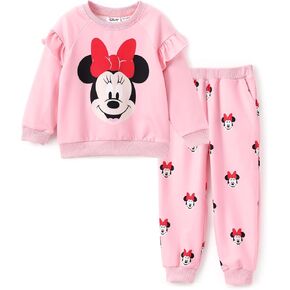 Disney Frozen Toddler Girl Outfits Long Sleeve Shirt and Pocket Pant Clothing Sets Fall Casual Pullover Dailywear in Kuwait