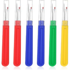 6 PCS Seam Ripper, Embroidery Removal Tools, Small Thread Cutter, Removing Unwanted Hems and Seams, Thread Remover for Sewing Crafting Thread Removing