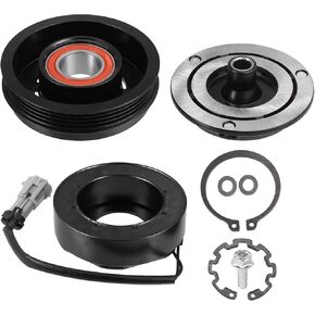 X AUTOHAUX 1 Set AC Compressor Clutch Kit Pulley Coil Auto Repair Compressors Assembly for Chevrolet Tahoe 5.3L 2000-2014