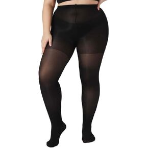 Indestructible Plus Size Pantyhose 40D Semi-Sheer Women's Queen Tights Rip-Resist Control Top Stockings