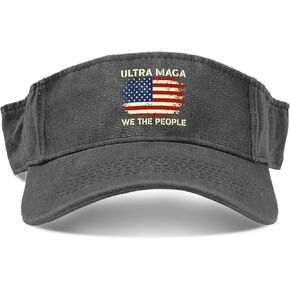 Generic Ultra MAGA WE The People Cap Sun Visor Hat for Men Golf Caps with Designs Sun Caps, One Size-Medium, Allblack