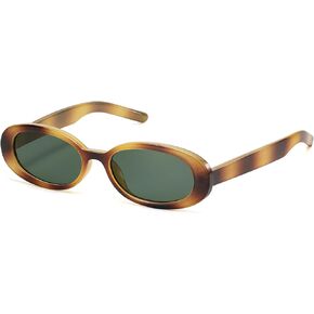 LIKSMU Oval Sunglasses for Women Men Vintage Retro Small 90s Style Trendy Sun Glasses