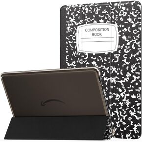 MoKo for All-New Amazon Kindle Fire HD 10 Tablet Case (13th Generation, 2023 Release) 10.1", PU Leather Trifold Stand Cover for Fire Tablet 10 2023, Auto Wake/Sleep, Navy Blue