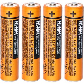 EOCIK 8 Pack HHR-65AAABU NI-MH Rechargeable Battery for Panasonic 1.2V 630mAh AAA Battery for Cordless Phones
