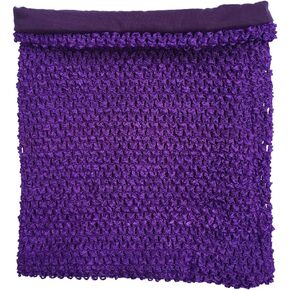 momtutus Purple Crochet Tutu Top Lined 12 Inches X 10 Inches Elastic Crochet Tube Top, Large