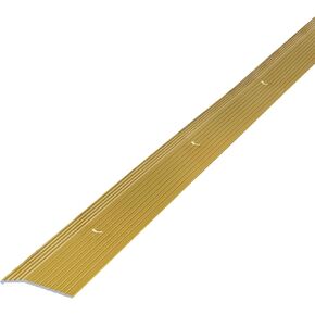 M-D Building Products 79079 Fluted 1-3/8-Inch by 36-Inch Carpet Trim, Satin Brass