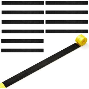 10 Pack 2" x 24" Long Sliding Sleeve Webbing Web Protector 2" Black Ratchet Tie Down Strap Protector Sleeve Protector for Boat, Trailers