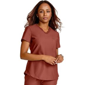 Cherokee Form Women Scrubs Top Tuckable V-Neck CK819
